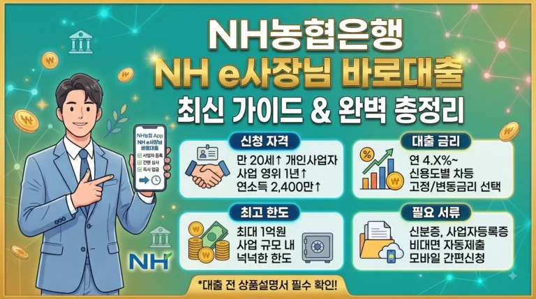 NH농협은행 NH e사장님 바로대출