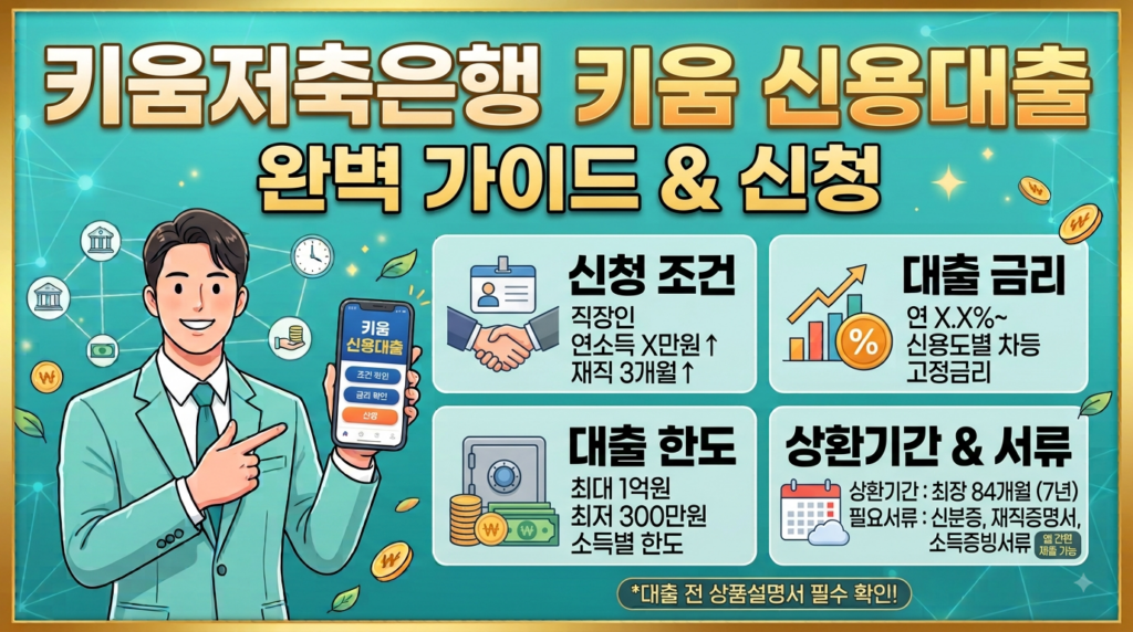 키움저축은행 키움 신용대출