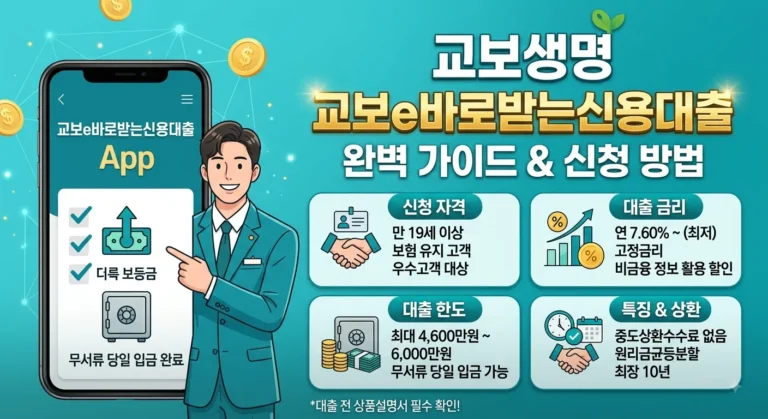 교보생명 교보e바로받는신용대출