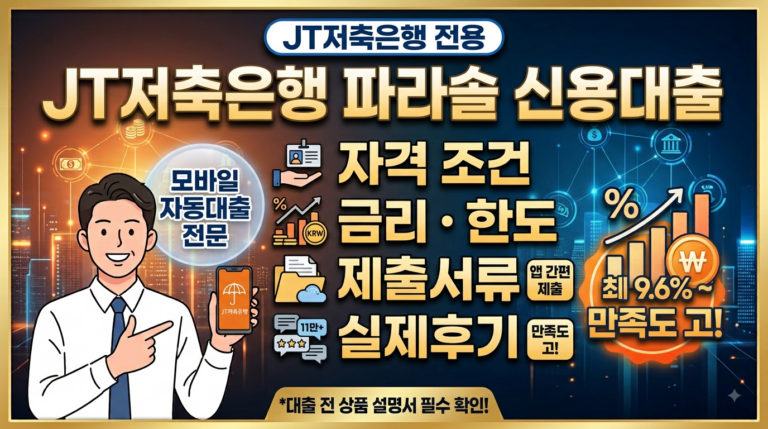 JT저축은행 파라솔 신용대출