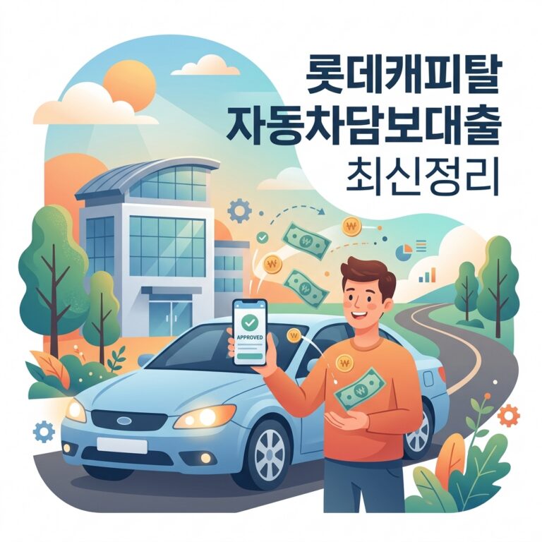 롯데캐피탈 자동차담보대출 최신정리