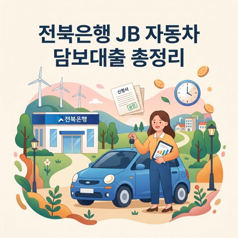 전북은행 JB 자동차 담보대출 총정리