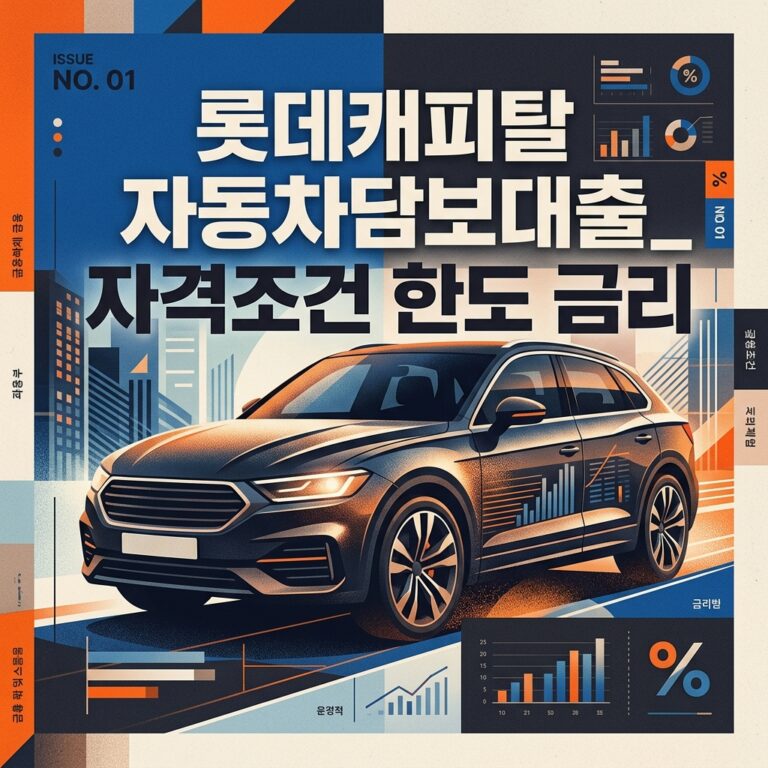 롯데캐피탈 자동차담보대출_자격조건 한도 금리