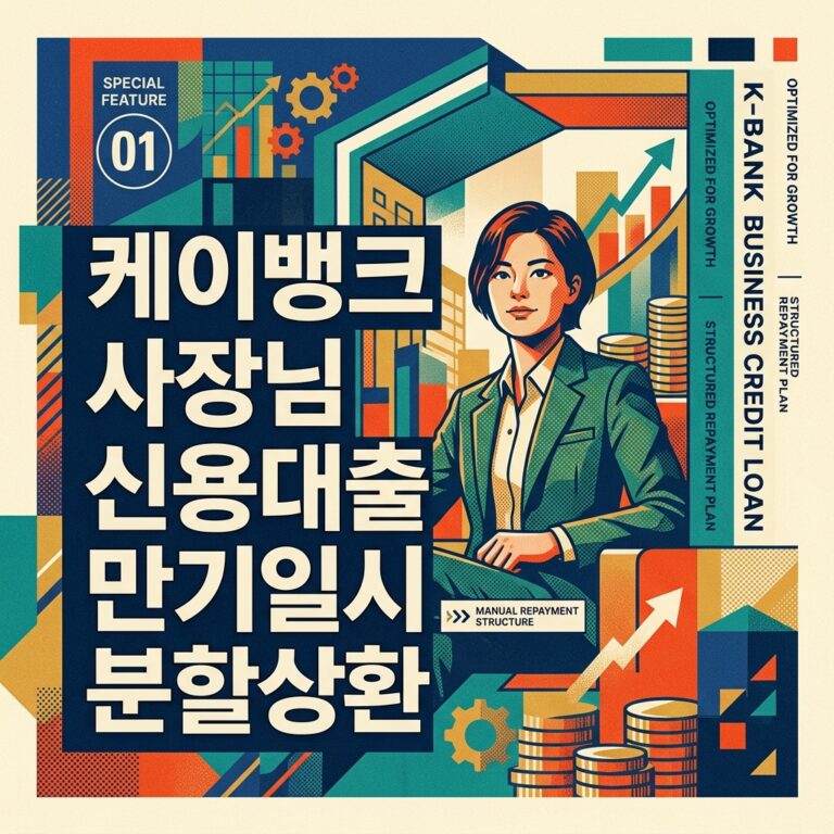 케이뱅크 사장님 신용대출 만기일시 분할상환